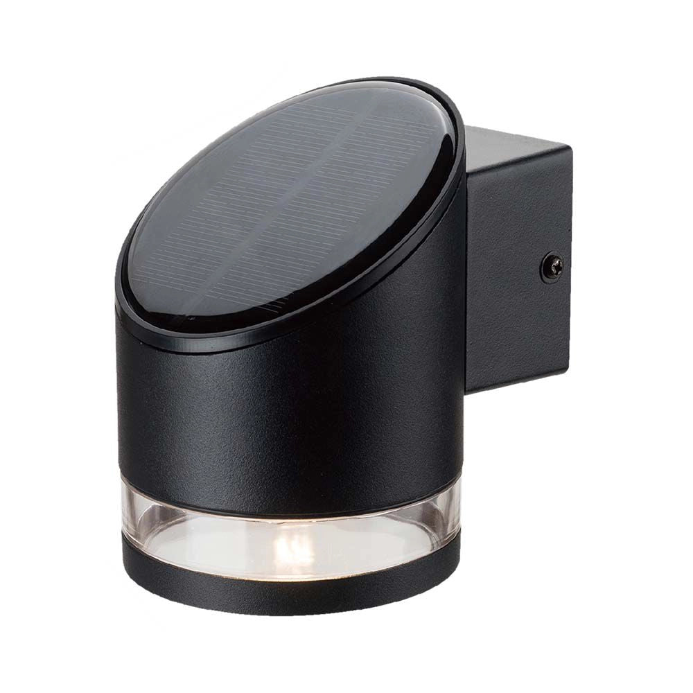Lampada LED da Giardino con Pannello 1W Nera 121x90x112.5mm 3000K IP54 – V-TAC – VT-1138-B