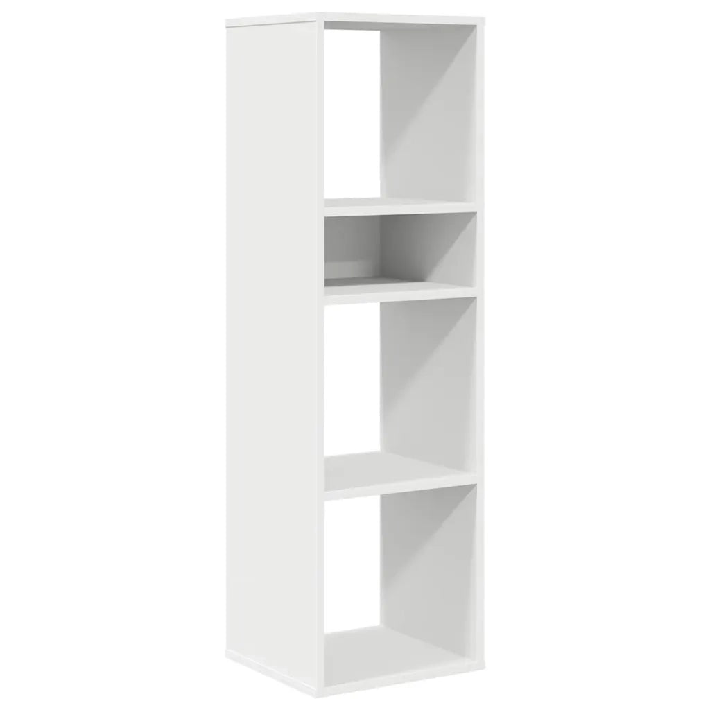 Libreria Bianca 34x31x112 cm in Legno Multistrato 860283