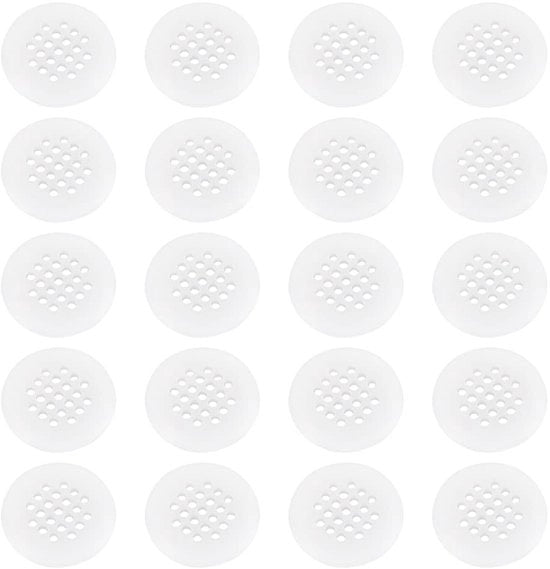 Ventilatore di ventilazione a rullo 20 pezzi - Dispositivo di ventilazione circolare - Resistente al calore e allo sfregamento - Facile da installare - Disegno a rete - Materiale plastico duraturo - Ventilatore di ventilazione