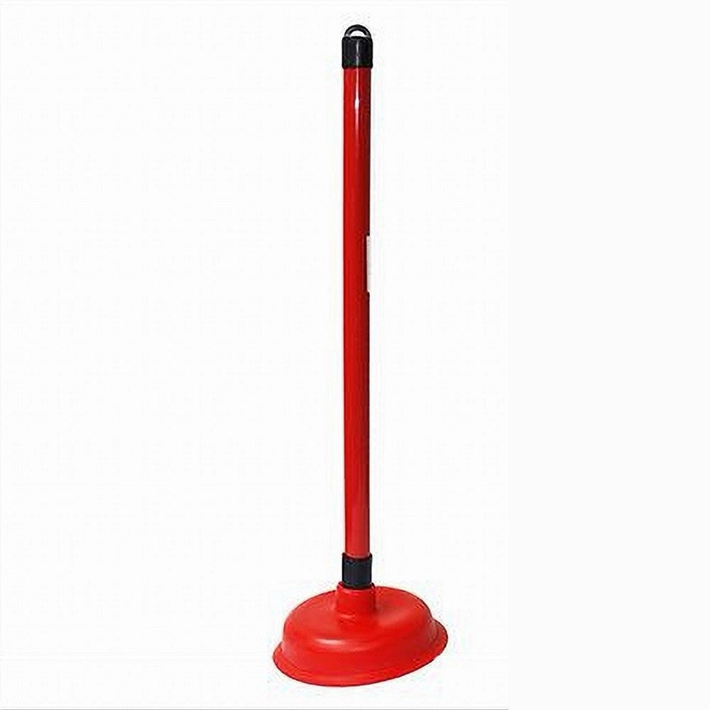 Trade Shop - Sturalavandino In Gomma Plastica Rosso Scarico Sbloccaggio Per Wc Lavello 10118 -