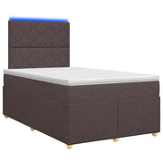 Letto box spring con materasso Marrone Scuro 120 x 190 cm 3455311