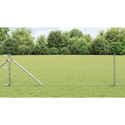 Palo della recinzione Argento 25 x 0,6 m (rete 50 mm) Acciaio