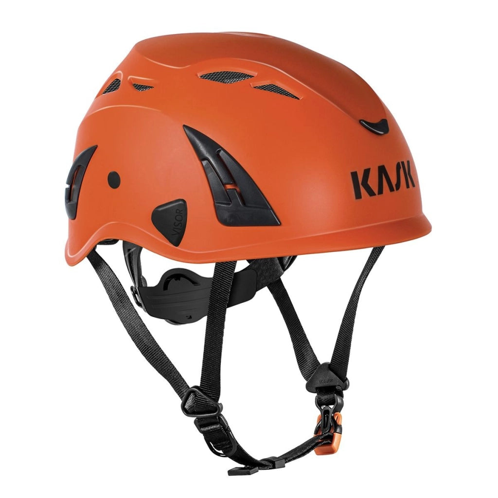 Elmetto Kask Superplasma AQ Orange – Casco di sicurezza ventilato regolabile