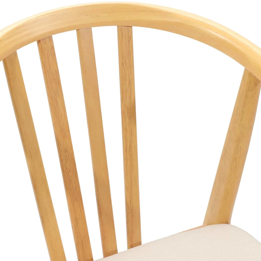 Sedia da pranzo 2 pcs Naturale e chiaro