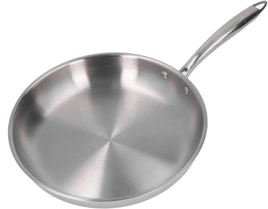 Padella in acciaio inossidabile - fondo a 3 strati - uso multifunzionale - 1 pezzo