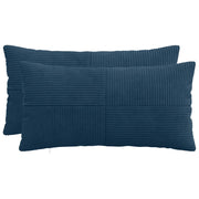 Federa 2 pcs ALMELO Blu navy 40 x 70 cm corduroy 914501