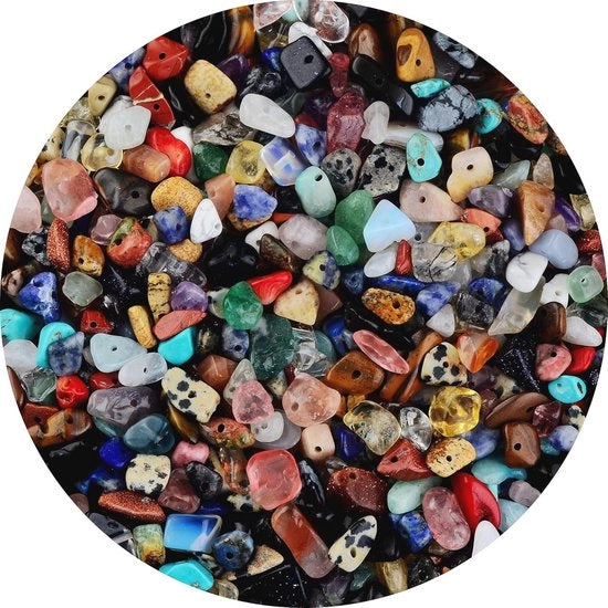 Collezione di Pietre Chips Multicolori - Edelstielle Irregolari per Gioielleria Artigianale e Bracciali - 5-8 mm, 400 pezzi