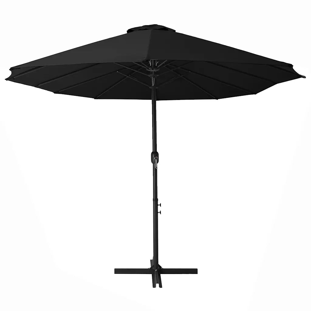 Ombrellone da Esterni Palo in Alluminio 460x270cm Nero 47302