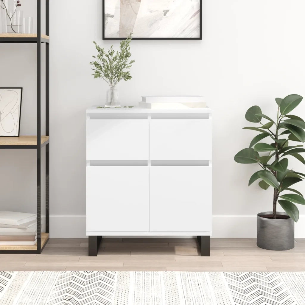 Credenza | Madia | Buffet da pranzo | Armadio da pranzo Bianca 60x35x70 cm in Legno Multistrato