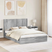 Struttura del letto con stoccaggio e testata Grigio Sonoma 3414024