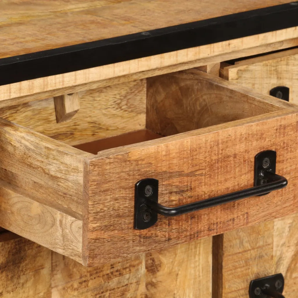 Mobile Porta TV con Cassetti 120x30x40 cm Legno Massello Mango 247343