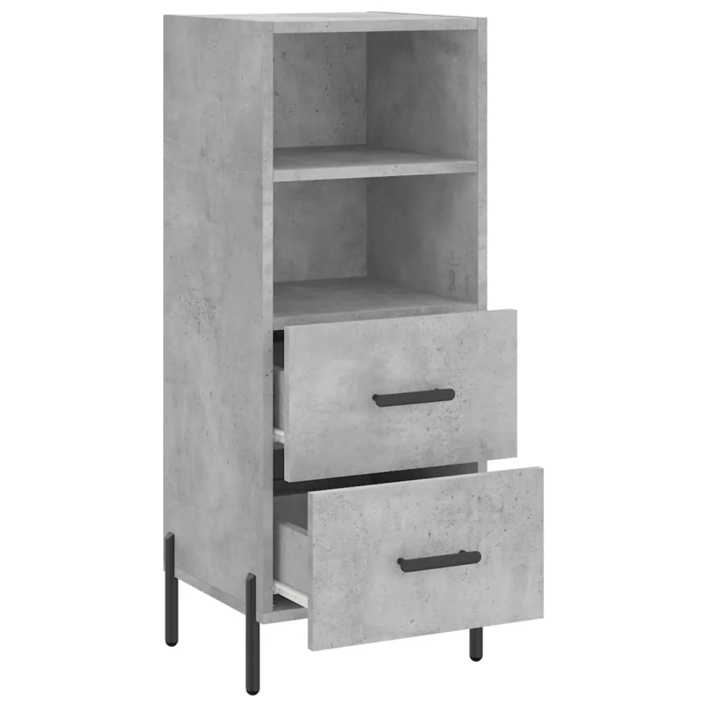 Credenza-Buffet-Armadio da cucina Grigio Cemento 34,5x34x90 cm in Legno Multistrato 120297