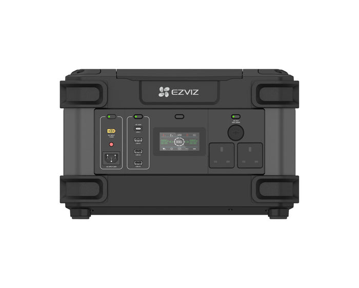 EZVIZ  PS1300, stazione di alimentazione portatile, capacit√† 1324Wh, 6 ingressi, display smart, ricarica con pannello solare (non incluso)