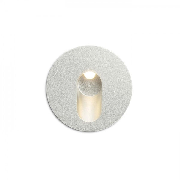 Lampada faretto MEMPHIS R da incasso a parete grigio argento 230V LED 3W 60° 3000K