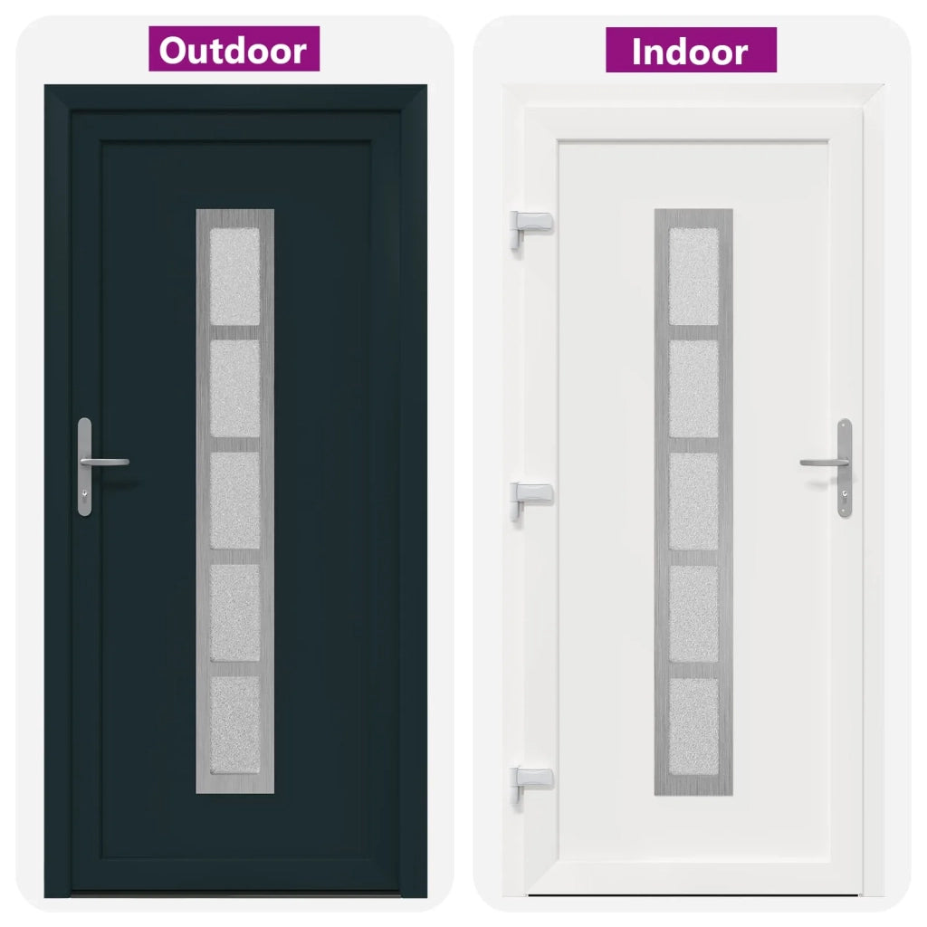 Porta Frontale Antracite 98 x 200 cm PVC 3445720