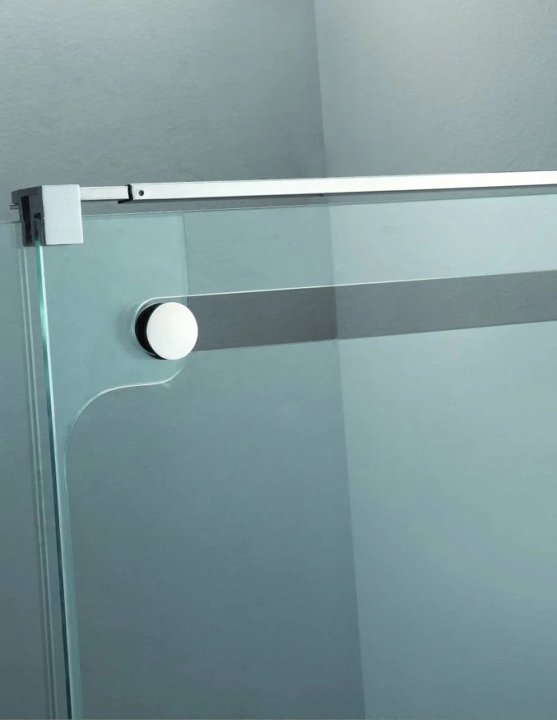 Porta doccia scorrevole 2+2 in acciaio ELLEGNACE (VETRUM) 210 cm