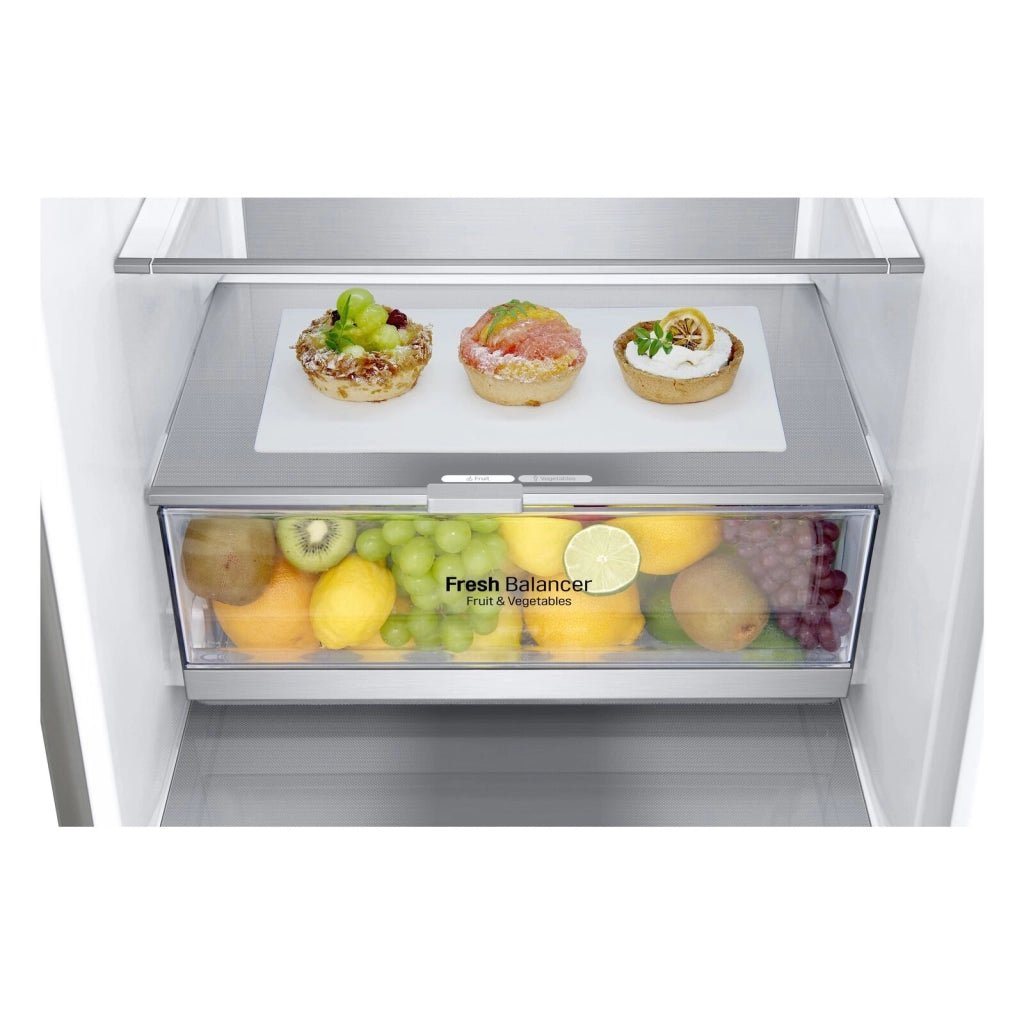 LG GBB72NSVCN Frigorifero combinato, Classe C, 384L, Wine Rack, No frost, Noble Steel