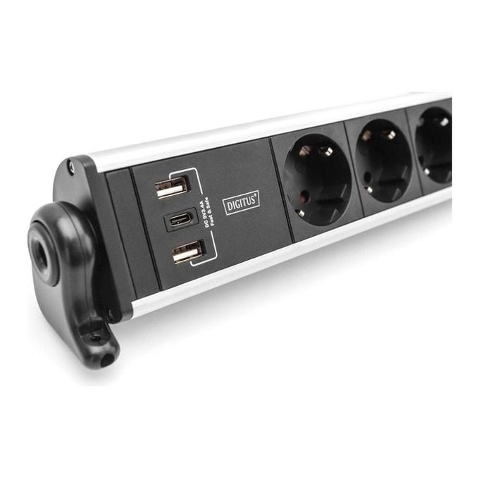 Digitus Presa multipla Office a 6 posti con 3 porte USB