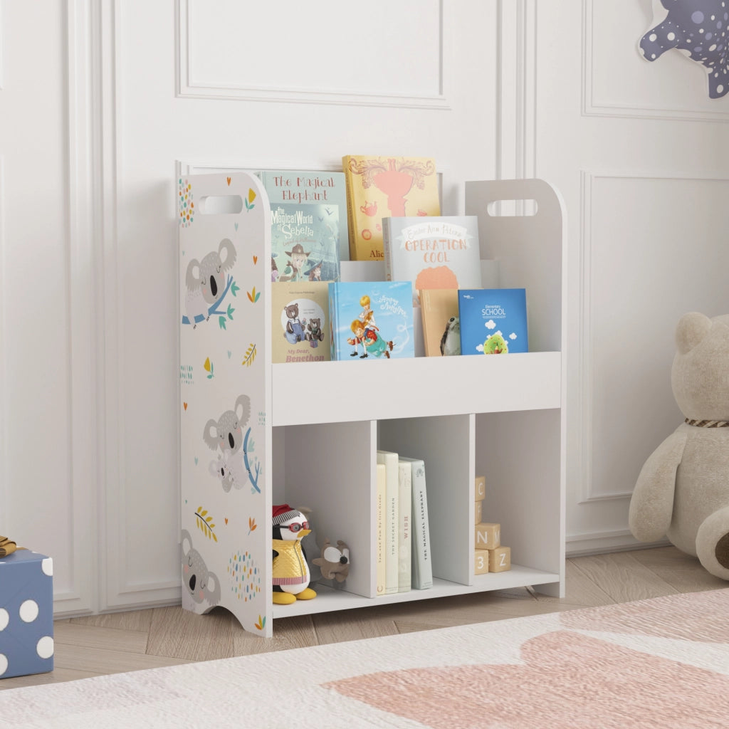 Scaffale per Cameretta Røyrvik Mobile per Libri Giochi 75x62x29 cm Koala [en.casa]