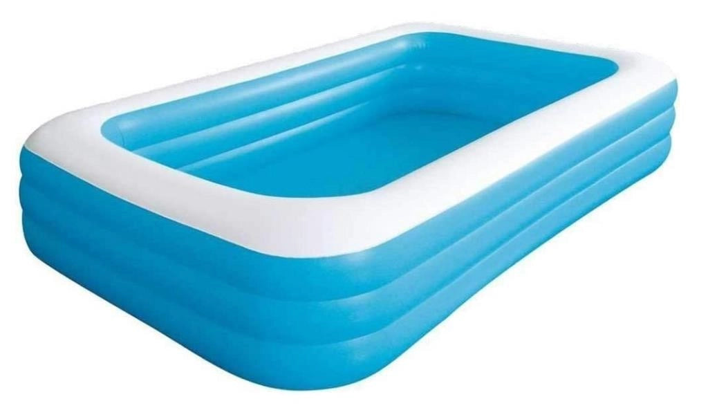 Piscina Gonfiabile da Giardino Rettangolare Con Cuscini 305 x 183 x 56 cm