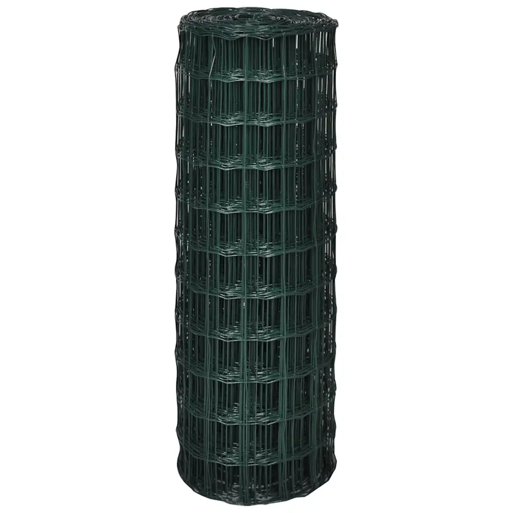 Recinzione Europea in Acciaio 25 x 1,0 m Verde 140591