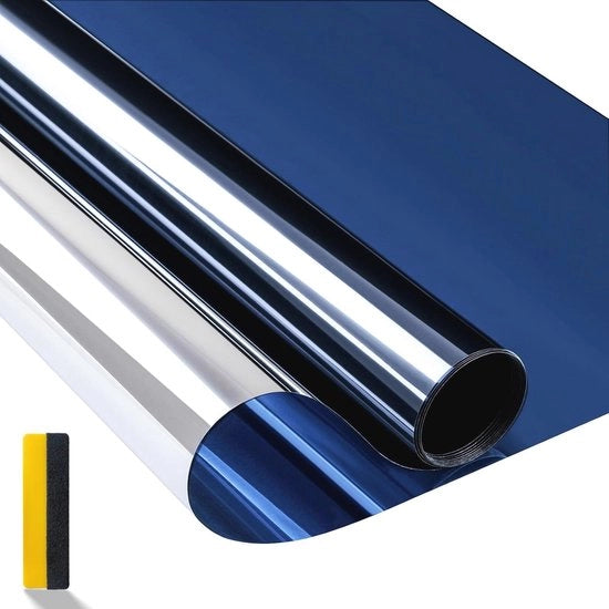 Foglio riflettente per finestra - Autoadesivo protezione UV e ombreggiamento - Protezione della privacy e risparmio energetico - 59,5 x 200 cm