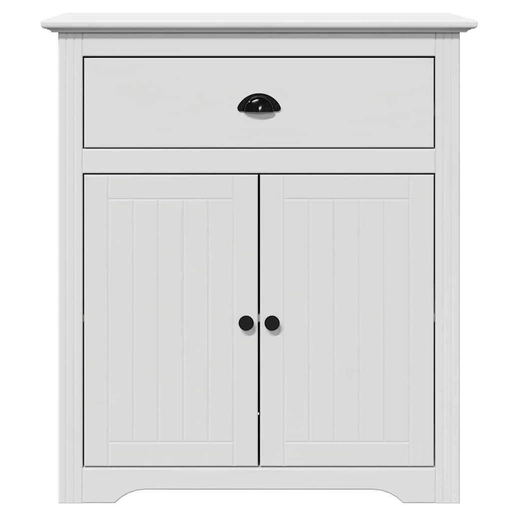 Armadio classico da ingresso 80 x 35 x 90 cm ampio spazio di archiviazione finitura in legno bianco rustico 02_0057684