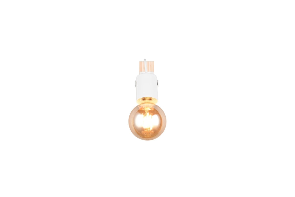 Faretto da soffitto LYNAR 1xE27 bianco legno RL