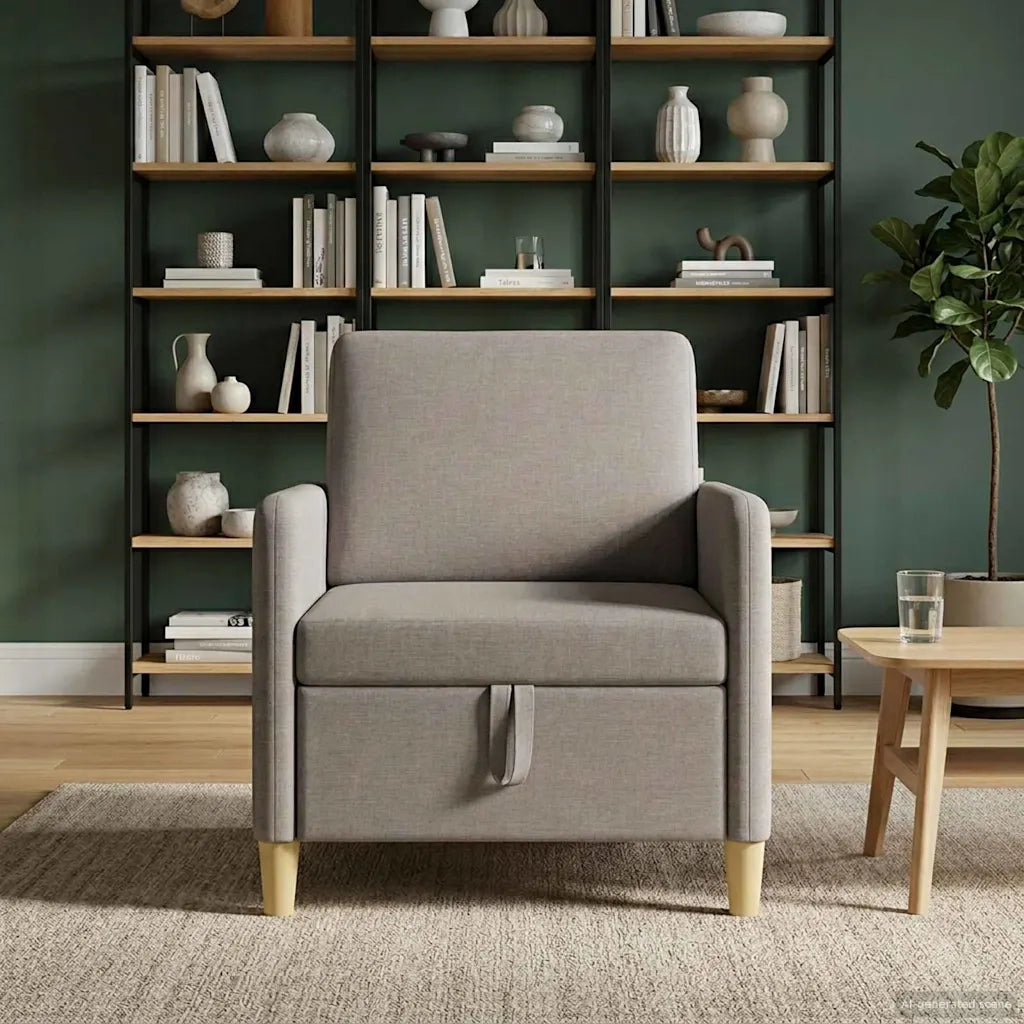 Divano con Storage Tortora 72 x 78 x 87 cm Poliestere 42036869