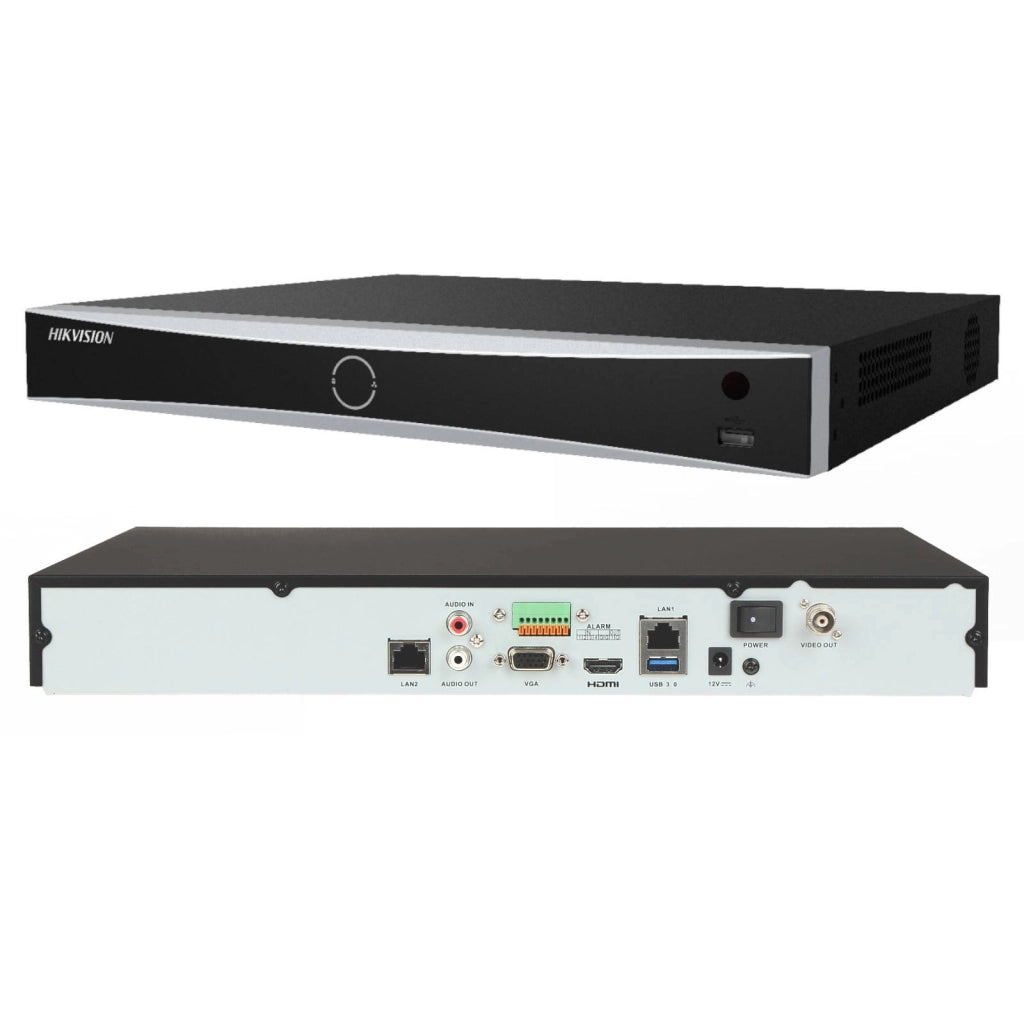 Hikvision 16Ch AcuSense 4K NVR AI Face Detection Deep Learning DS-7616NXI-I2/S