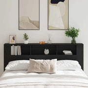 Testata del letto Rovere Nero 200 x 18,5 x 102,5 cm 862760