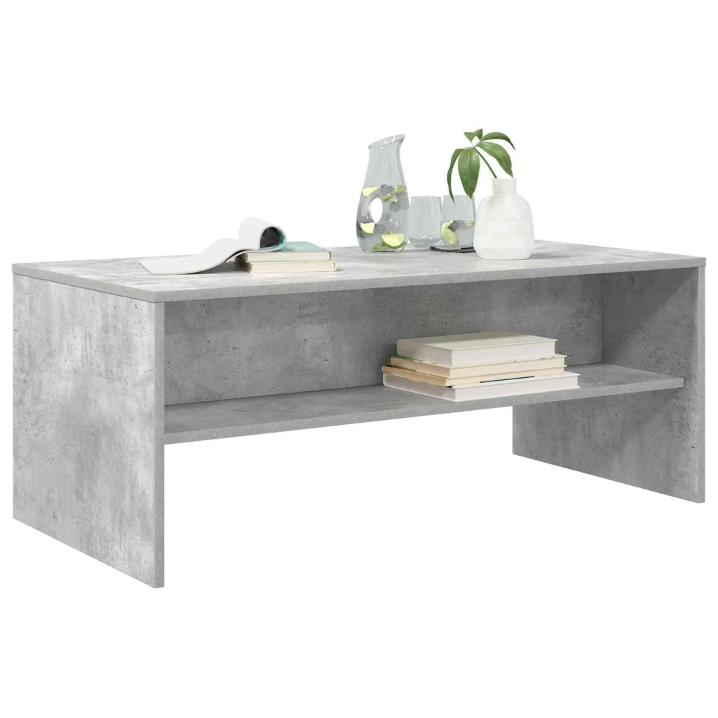 Tavolino da salotto Grigio cemento 100 x 50 x 40 cm 8000287