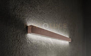 Applique in alluminio Marrone Metallizzato Rummo LED 30W 3000K CRI?90 2400Lm l.81cm biemissione