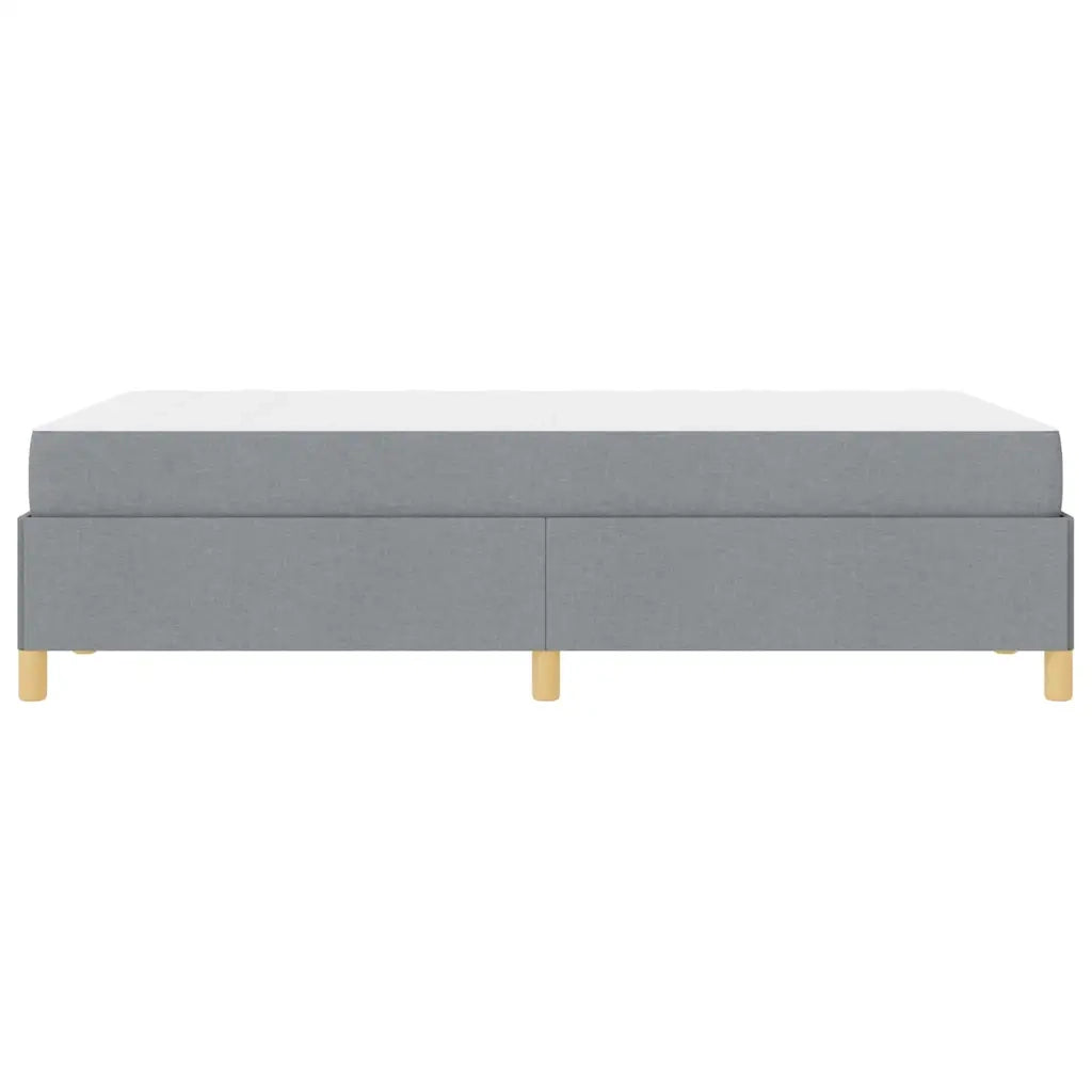 vidaXL Letto a molle Grigio chiaro e bianco e grigio chiaro