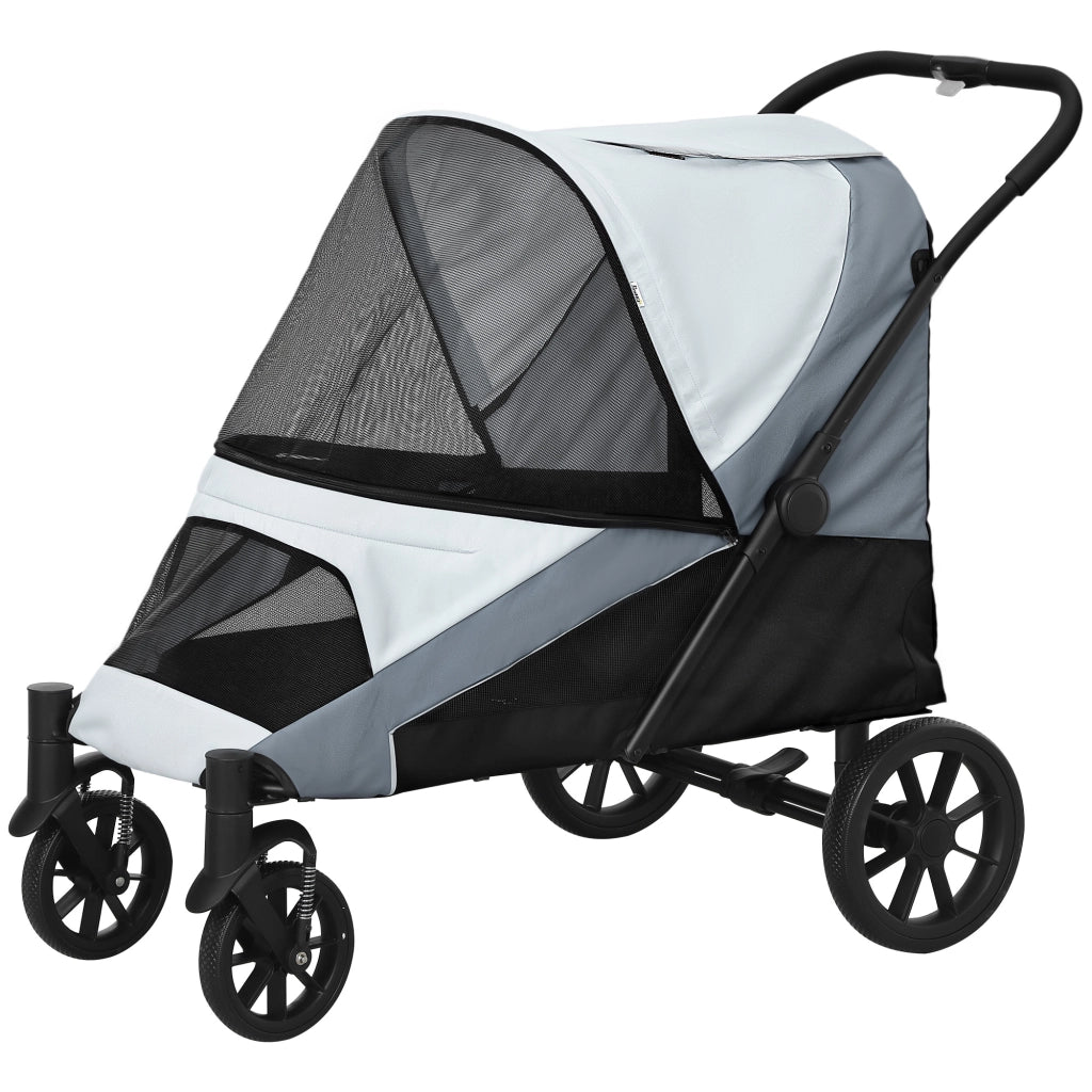 Carrello per Cani Pieghevole ¨C Zephmum ¨C Grigio