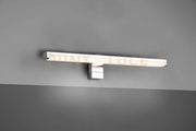 LINO H2O APPLIQUE LED 7,4W 900lm, 3000K CROMO ANCHE CON POSSIBILITA' DI AVVITARE SU SPECCHIO IP44 L. 40CM