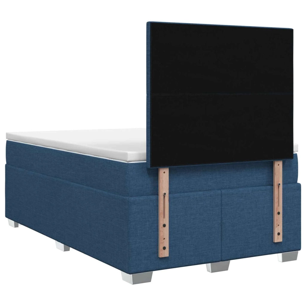 Letto box spring con materasso Blu 120 x 190 cm Tessuto 3453366