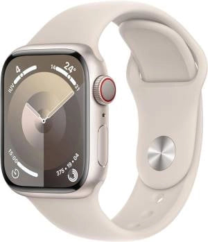 Apple Watch Serie 9 Cell 41mm Aluminium StarLight Sport Band StarLight S/M MRHN3QL/A