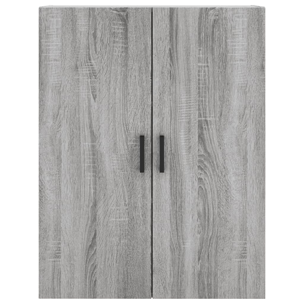 Buffet credenza cassettiera armadio mobile contenitore organizer cucina soggiorno salotto rovere Sonoma alto 69,5 x 34 x 180 cm legno ingegnerizzato grigio 02_0035574