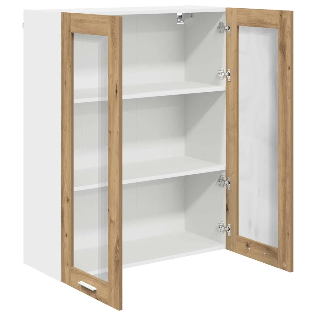Armadio pensile con porta Rovere artigianale 80 x 31 x 100 cm 884401