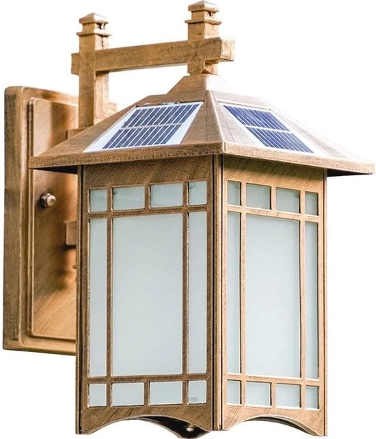 Lampada solare esterna senza fili - Illuminazione LED all'aperto con controllo a distanza per giardino e terrazzo (bronzo)