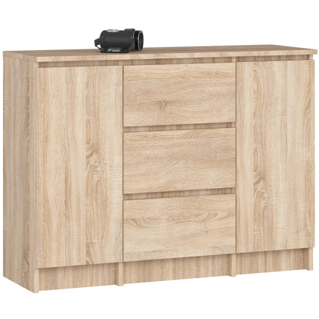 Cassettiera AKORD K100 Quercia Sonoma 101 cm 2 ante 3 cassetti 101x35x76 cm