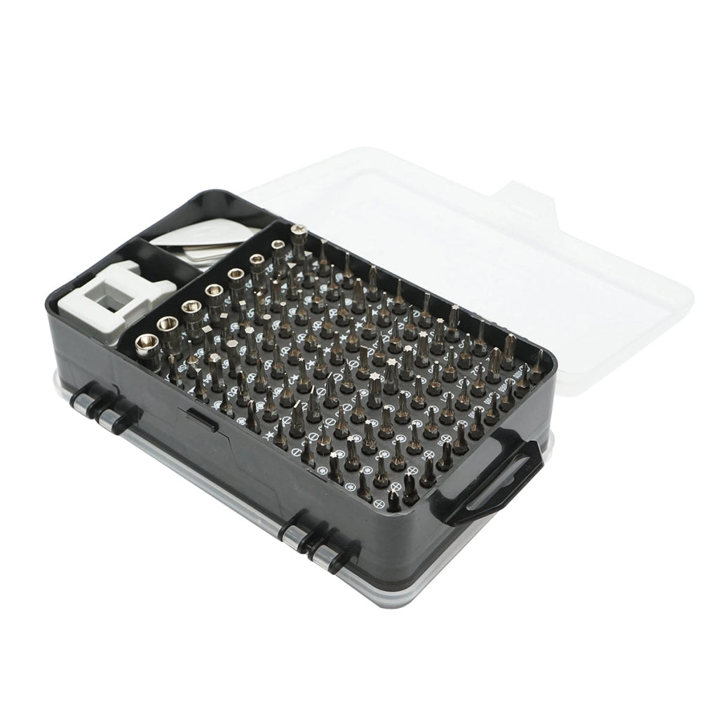 Set di cacciaviti di precisione, punte torx, croce, esagonali per elettronica 139 pezzi