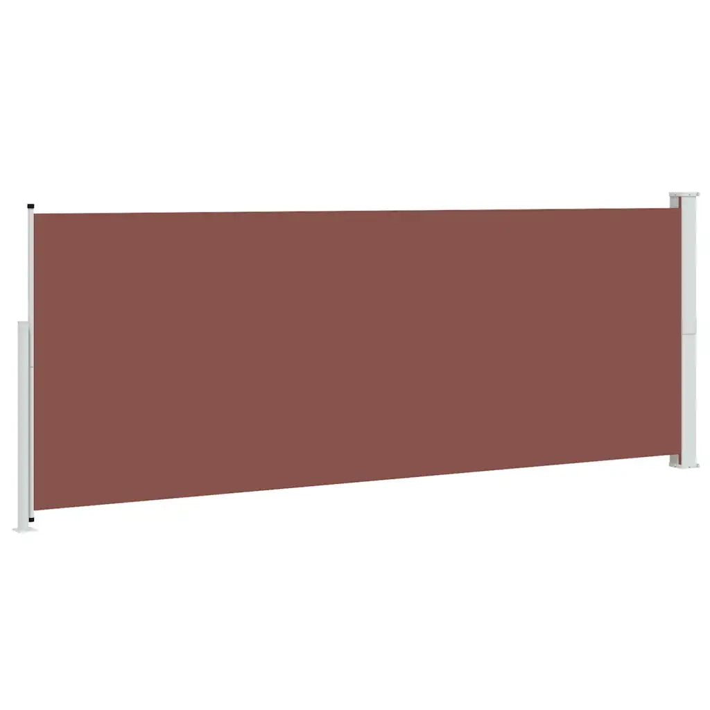 Tenda Laterale Retrattile per Patio 180x500 cm Marrone 313408