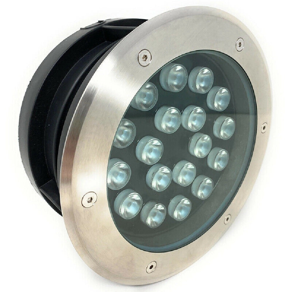 Trade Shop - Faretto Incasso 18w Calpestabile Segnapasso Ip67 Luce 6500k 4000k 3000k Es08-18 - -bianco Caldo      -