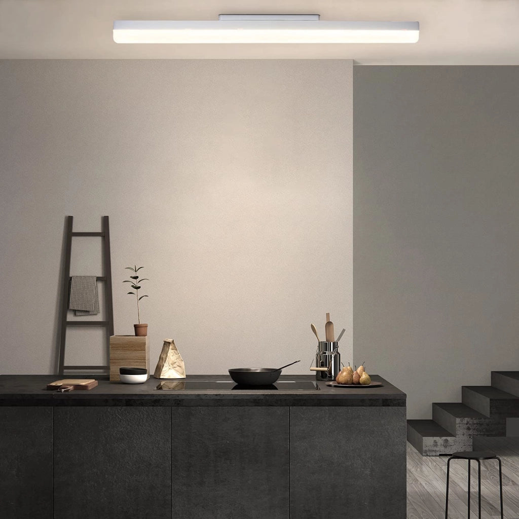 ZMH Lampada da soffitto plafoniera LED 60 cm luce bianca moderna protezione occhi per soggiorno corridoio camera letto