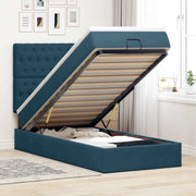 Struttura Letto Pouf con Materassi 90x190 cm in Velluto 3314364