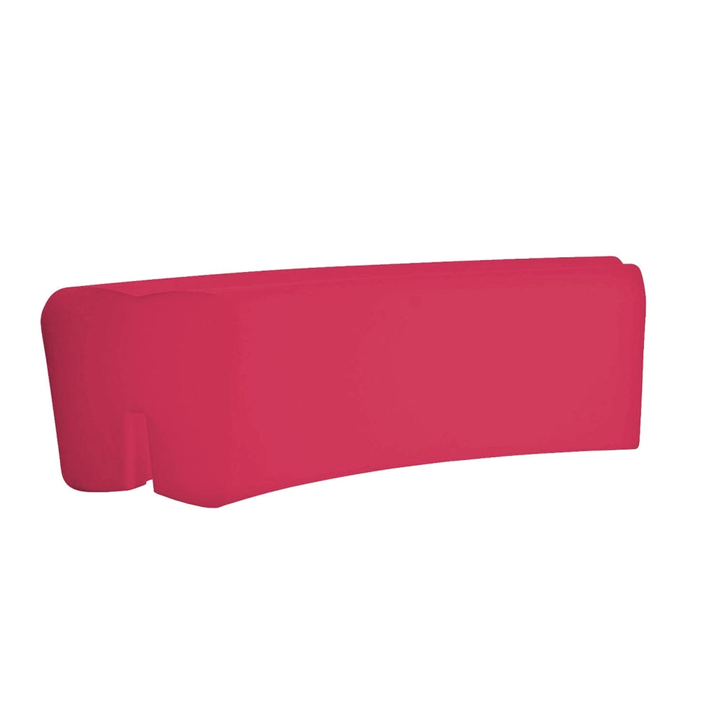 Panca da Esterno Seduta Modulare 120x50 cm in Resina Arkema Althea Cherry