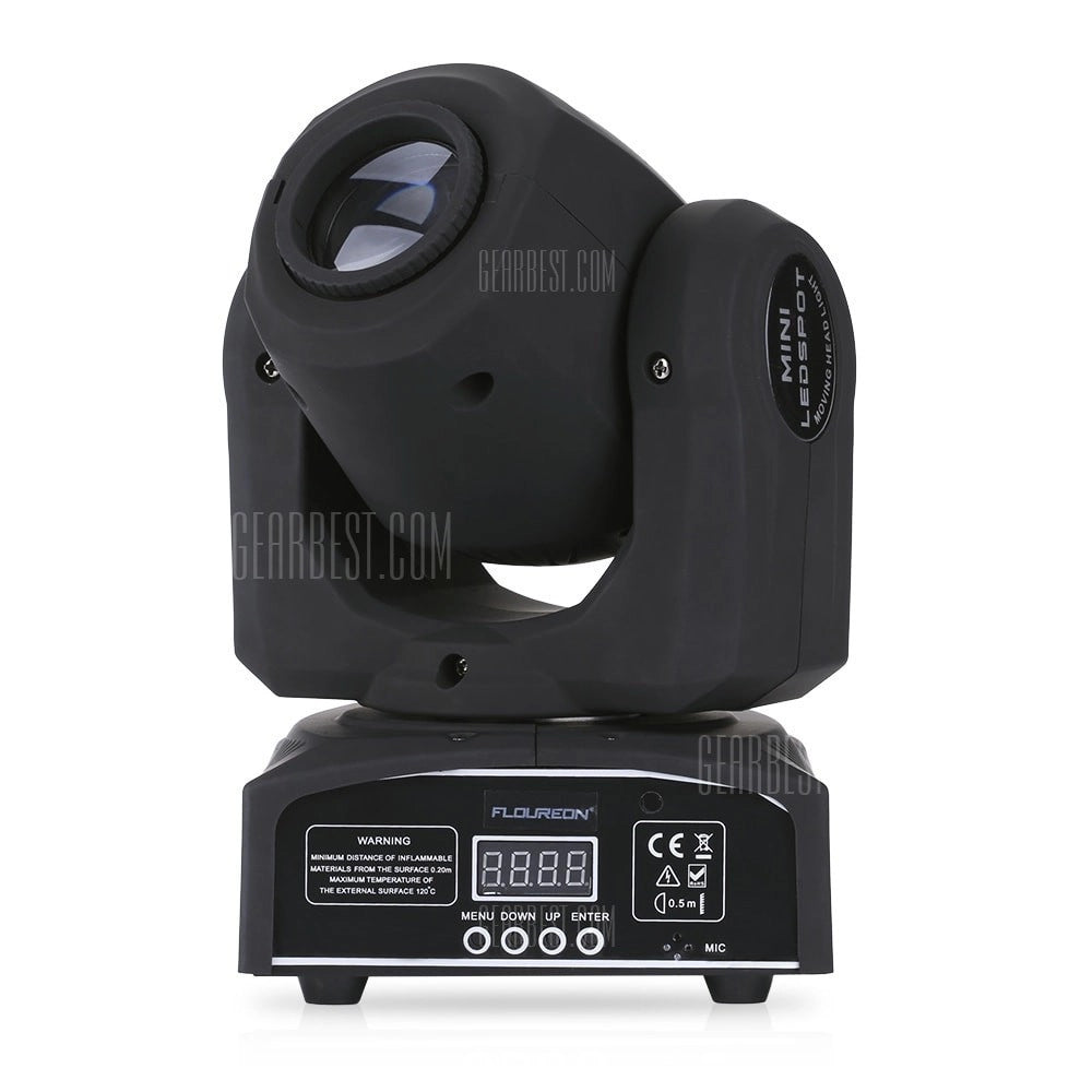 Trade Shop - Mini Moving Head Led Spot 30w Cree Gobos Dmx Sound Dj Effetti Luce Disco Party -