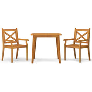Set da pranzo da giardino per esterni 3 pezzi in legno massello di acacia 02_0013596